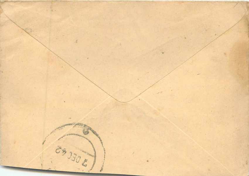 Inde India Entier Postal Stationary  — Verso