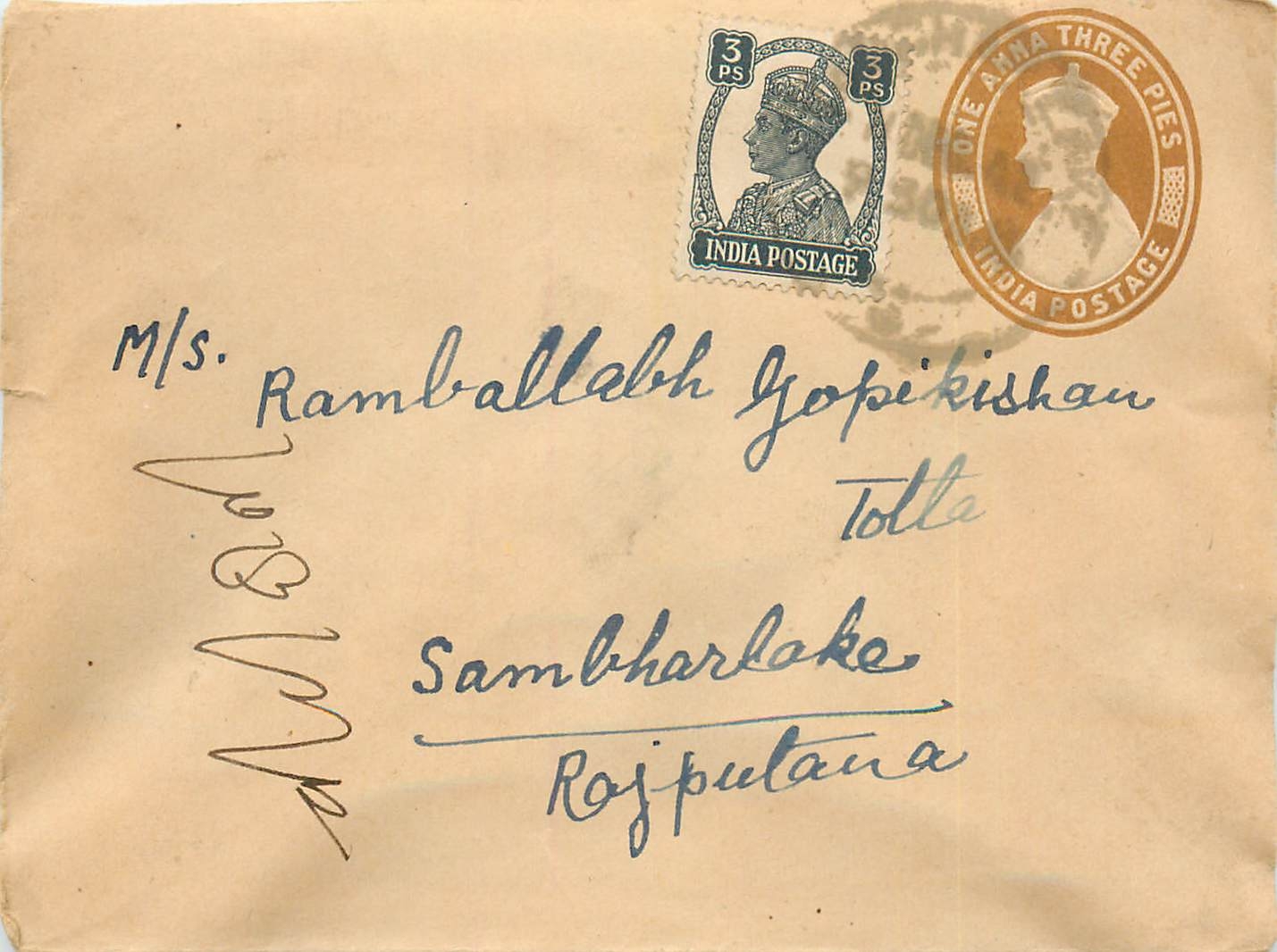 Inde India Entier Postal Stationary 