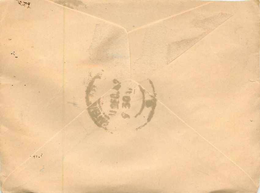 Inde India Entier Postal Stationary  — Rückseite