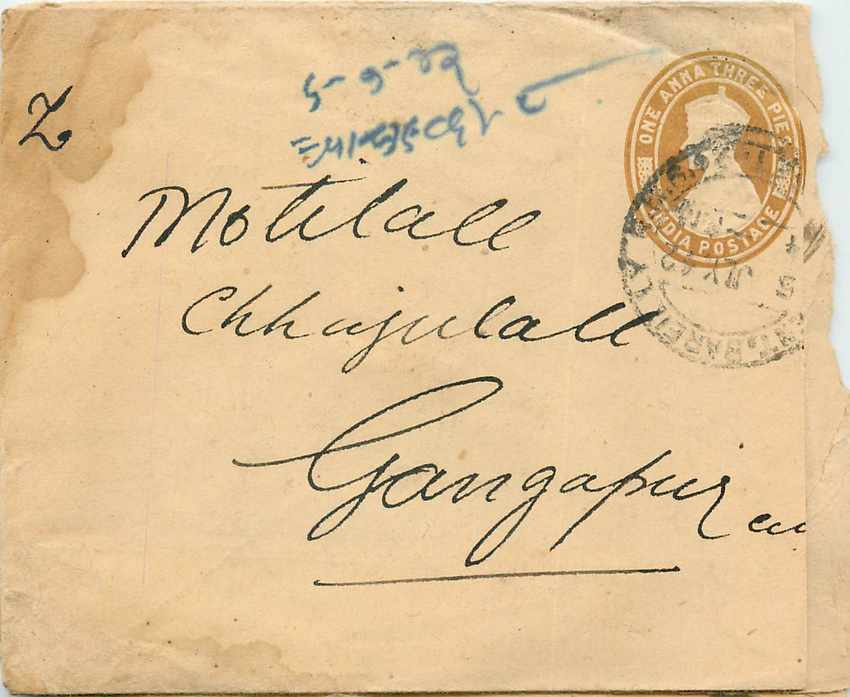 Inde India Entier Postal Stationary 