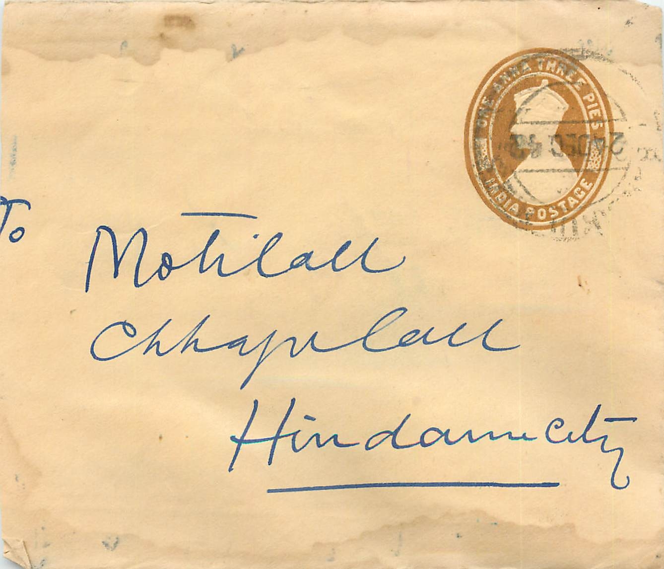 Inde India Entier Postal Stationary 