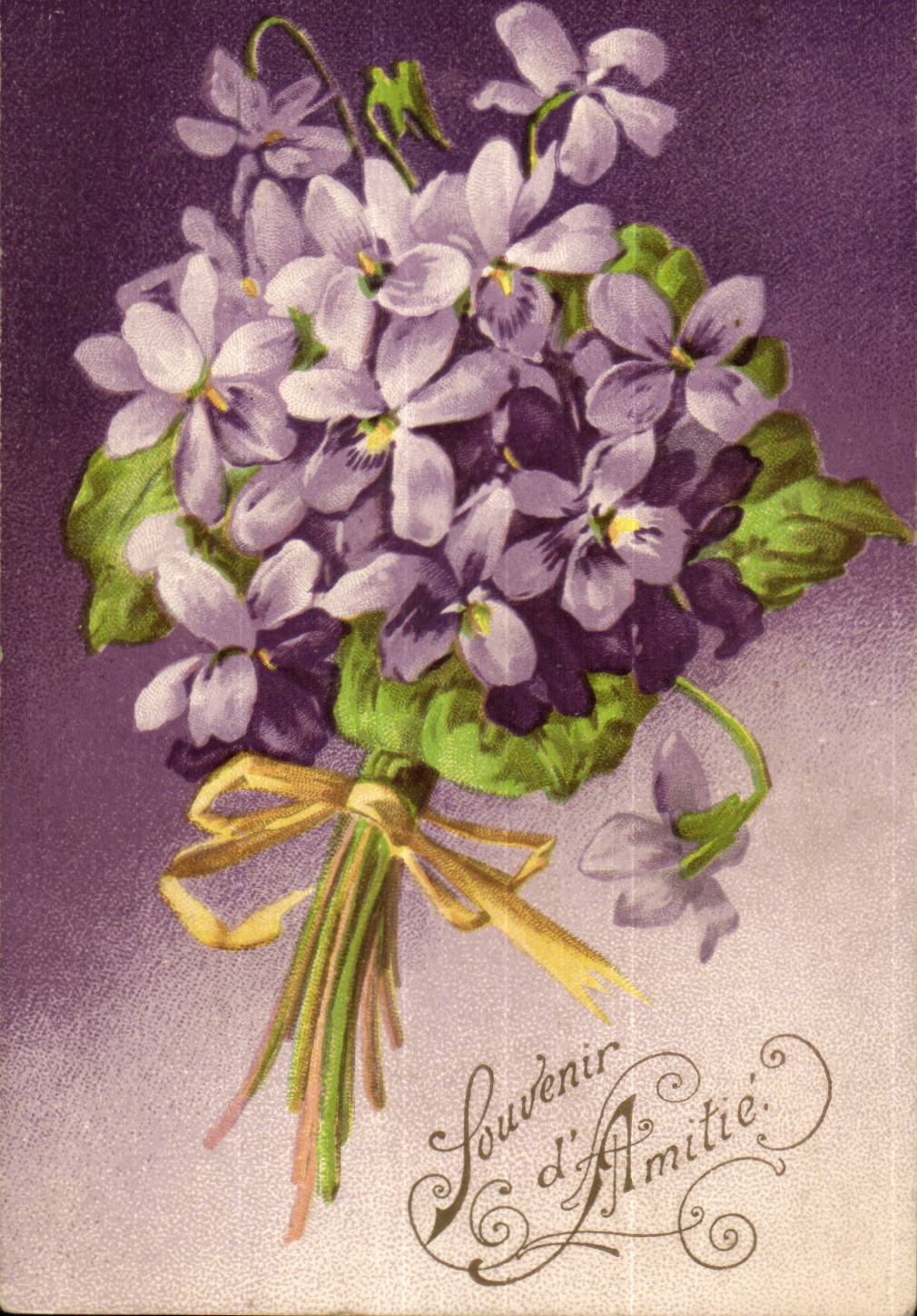 CPA Fantaisie Souvenir d'amitie
