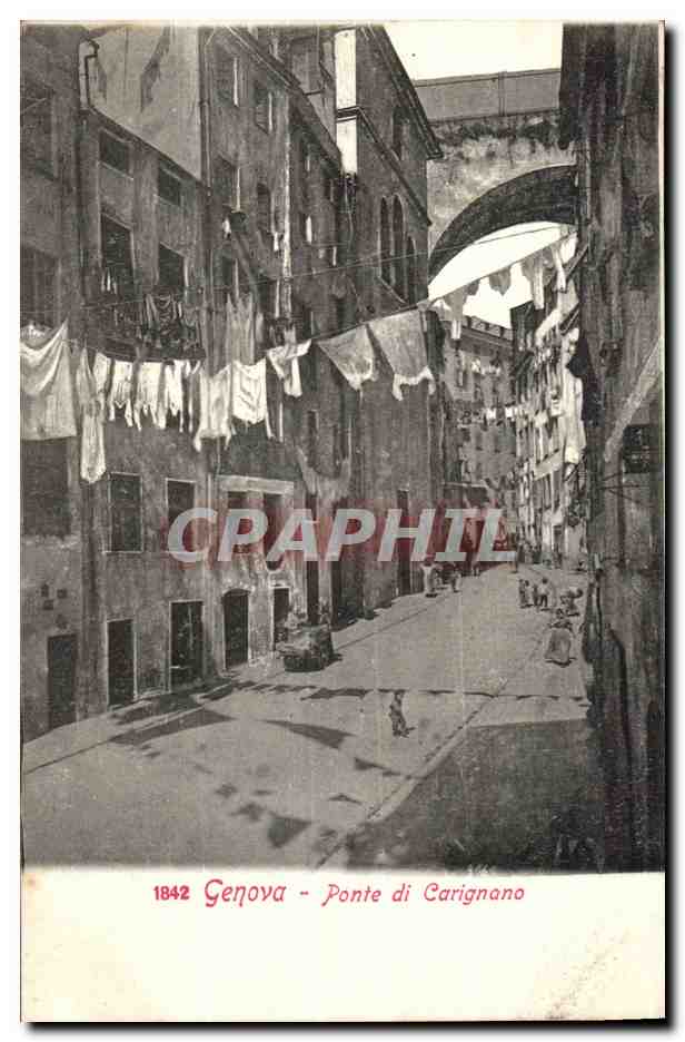 Italie Italia Genova CPA Ponte di CArignano