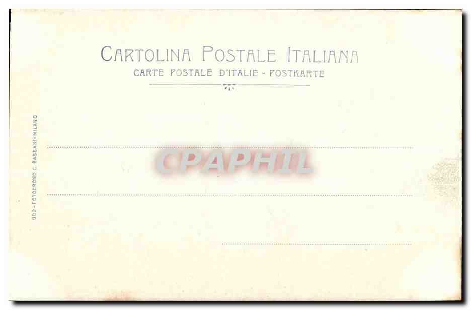 Italie Italia Genova CPA Ponte di CArignano — Rückseite