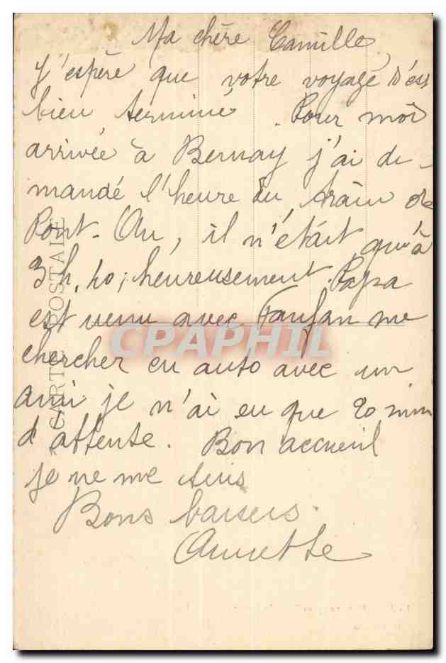 CPA La tour romane (pres Pont Audemer) — Verso