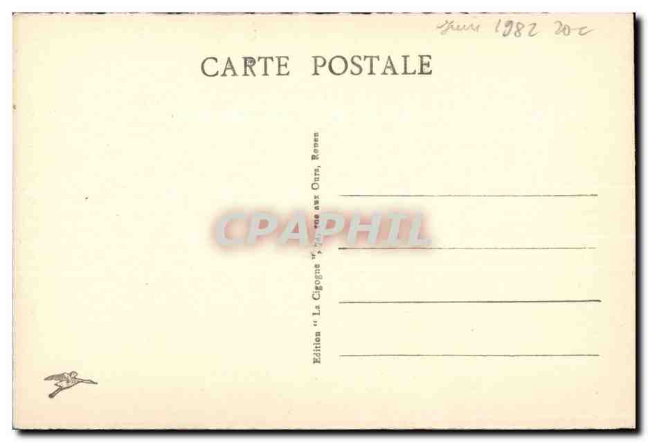 Rouen CPA Le monument de la victoire — Verso