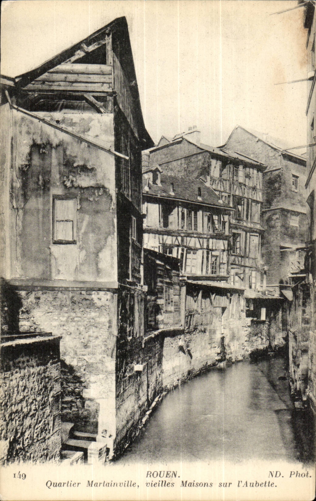 Rouen CPA Quartier Martainville Vieilles maisons sur l'aubette