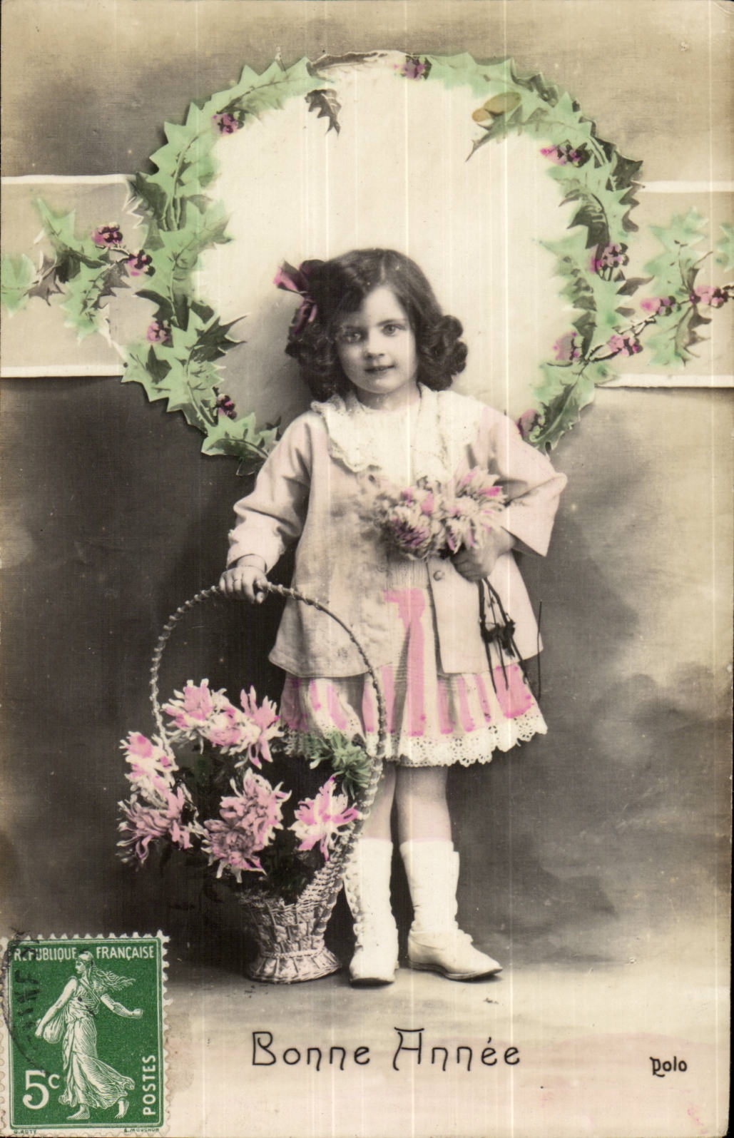 CPA Fantaisie Bonne annee (enfant)