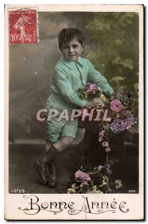 CPA Fantaisie Bonne Annee (enfant)