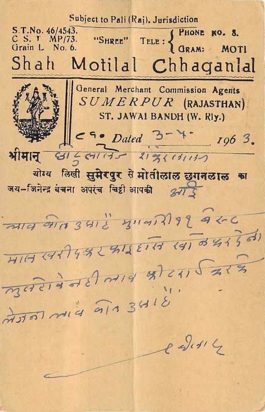 Inde India Entier Postal Stationary Tigre — Verso