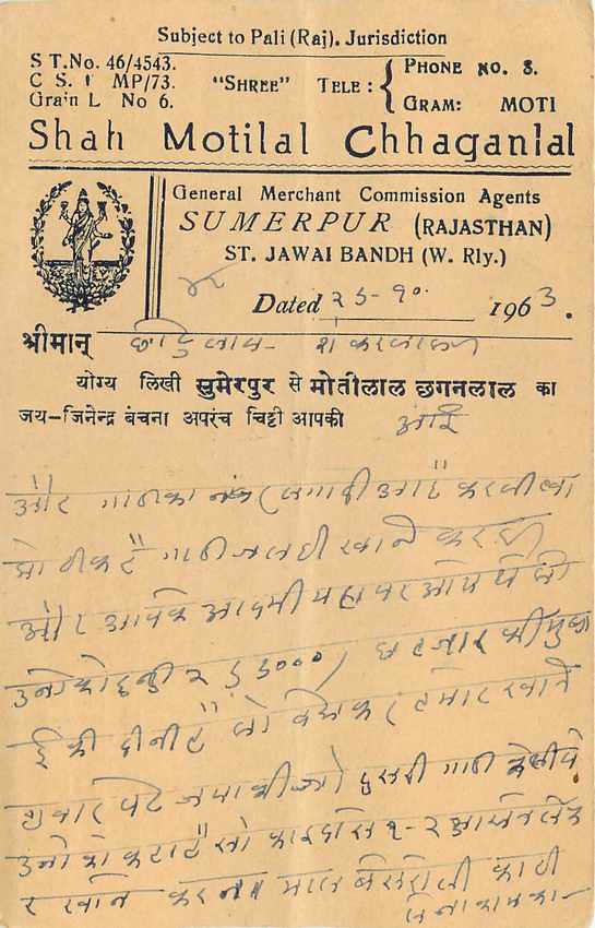 Inde India Entier Postal Stationary Tigre — Verso