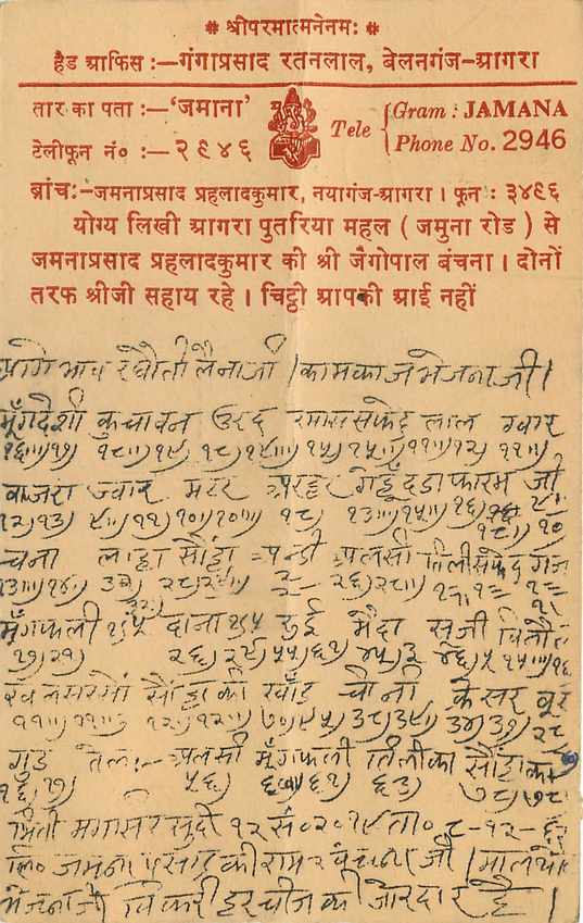 Inde India Entier Postal Stationary Tigre — Verso