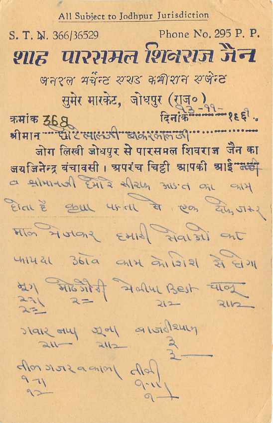 Inde India Entier Postal Stationary Tigre — Verso
