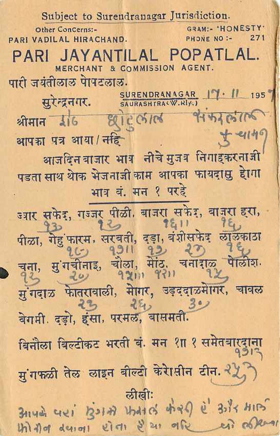 Inde India Entier Postal Stationary Tigre — Verso