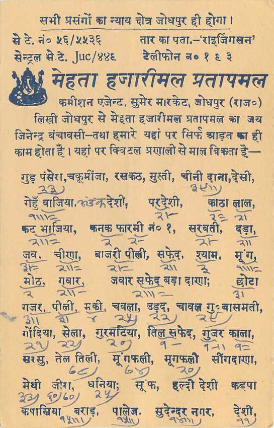 Inde India Entier Postal Stationary Tigre — Verso