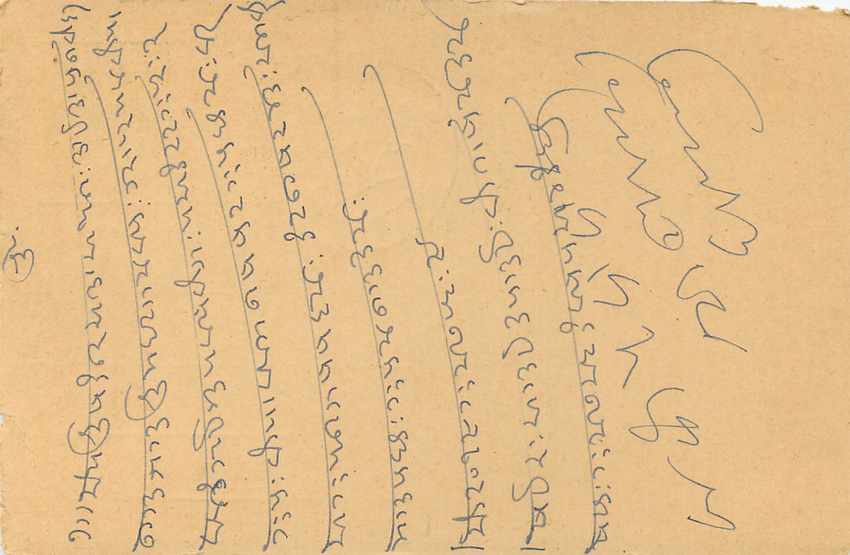 Inde India Entier Postal Stationary Tigre — Verso