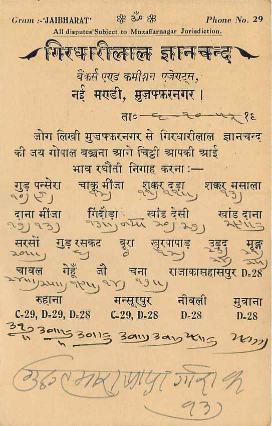 Inde India Entier Postal Stationary Tigre — Verso