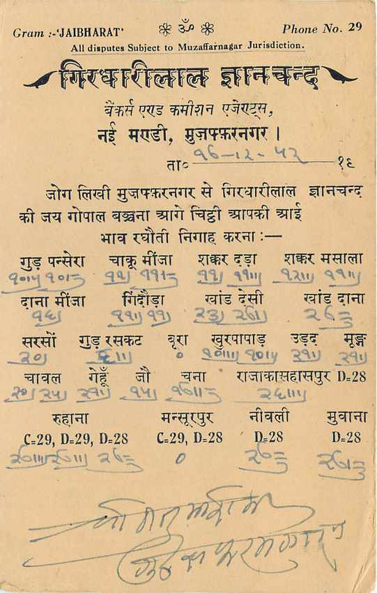 Inde India Entier Postal Stationary Tigre — Verso