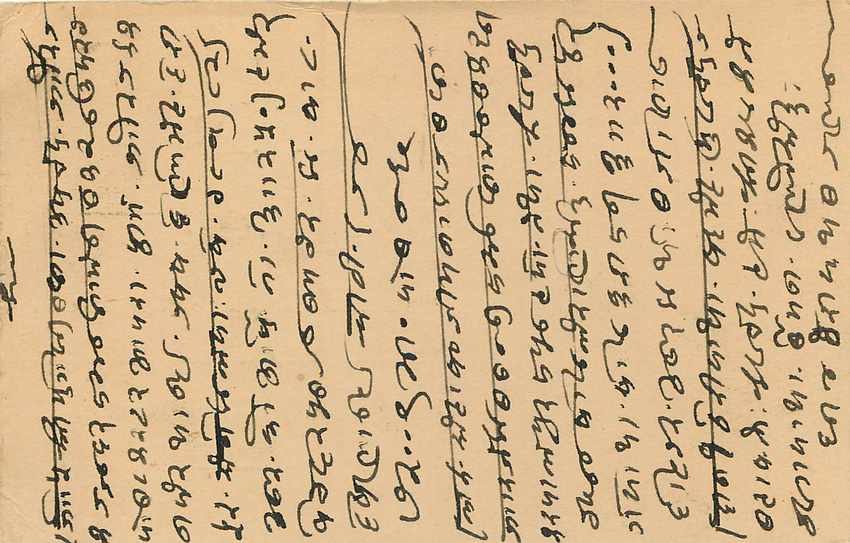 Inde India Entier Postal Stationary Tigre — Verso