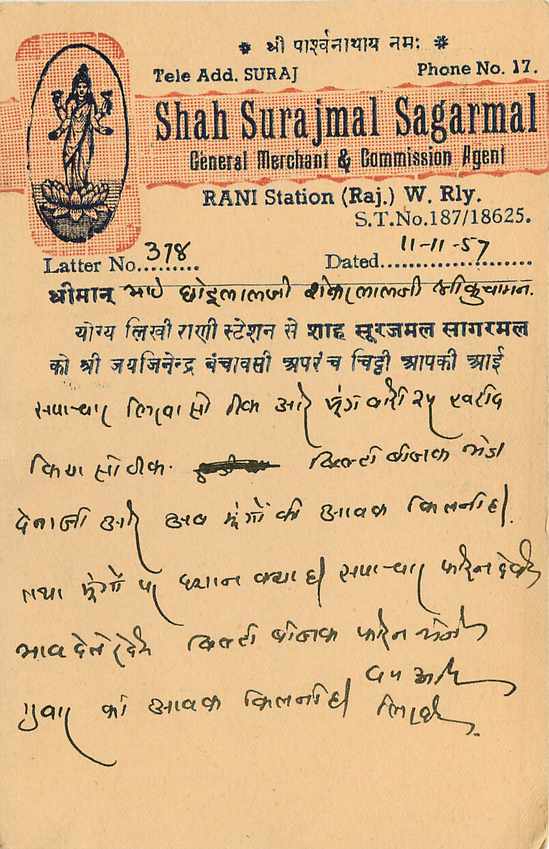 Inde India Entier Postal Stationary Tigre — Verso