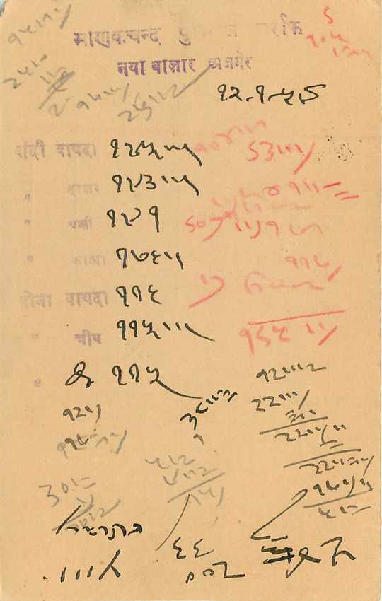 Inde India Entier Postal Stationary Tigre — Verso