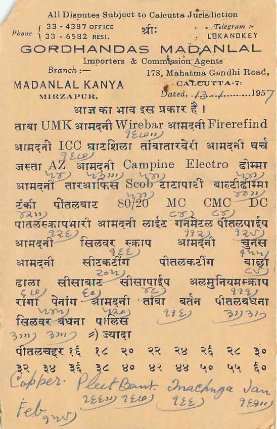 Inde India Entier Postal Stationary Tigre — Verso