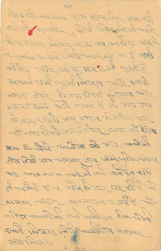 Inde India Entier Postal Stationary Tigre — Verso