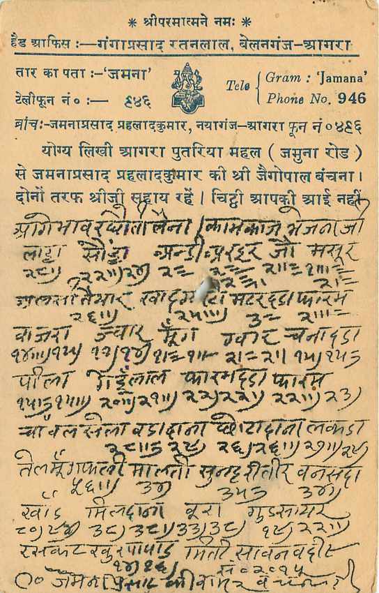 Inde India Entier Postal Stationary Tigre — Verso