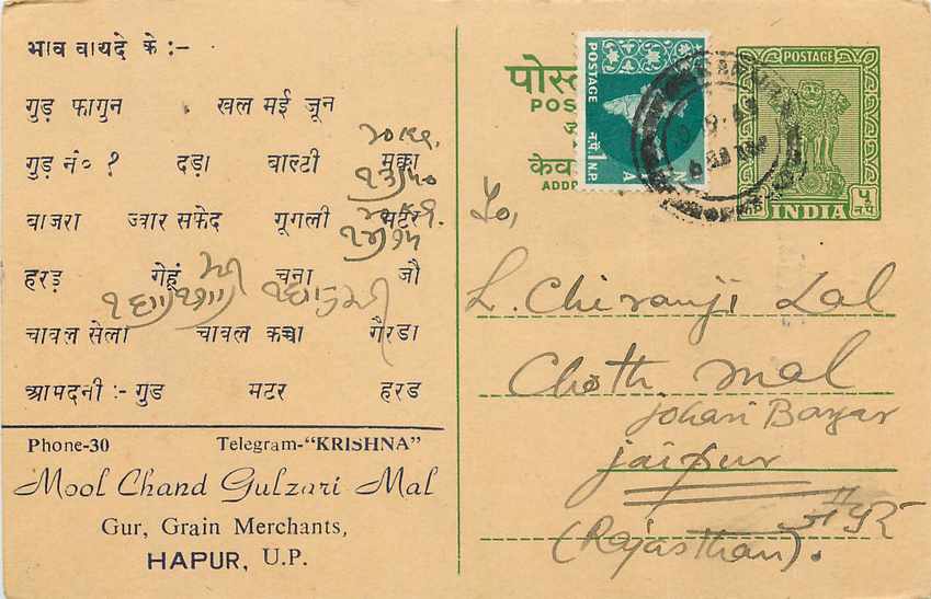 Inde India Cover Card 