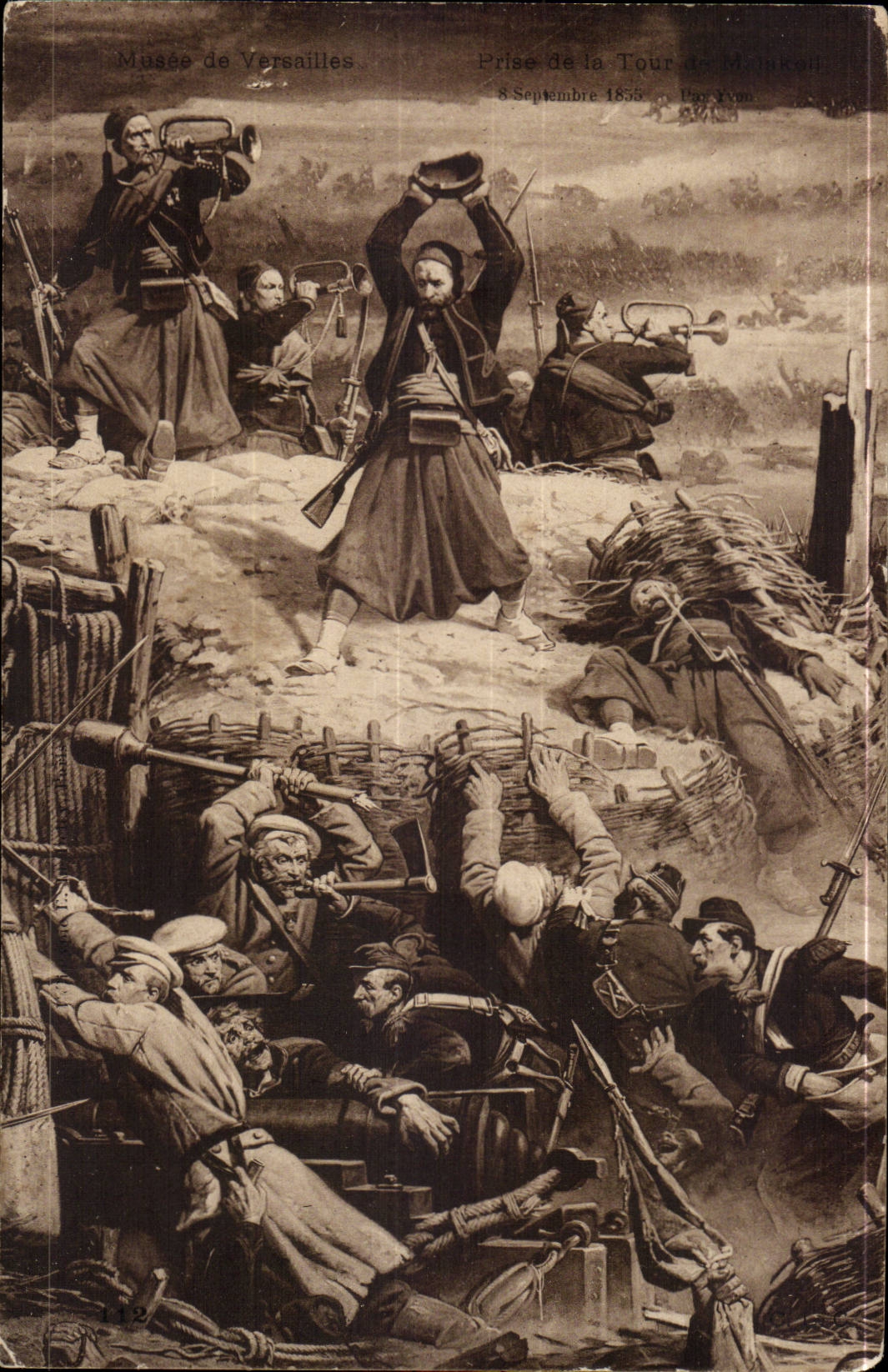CPA Musee de Versailles Prise de la tour de Melekoff (militaria)