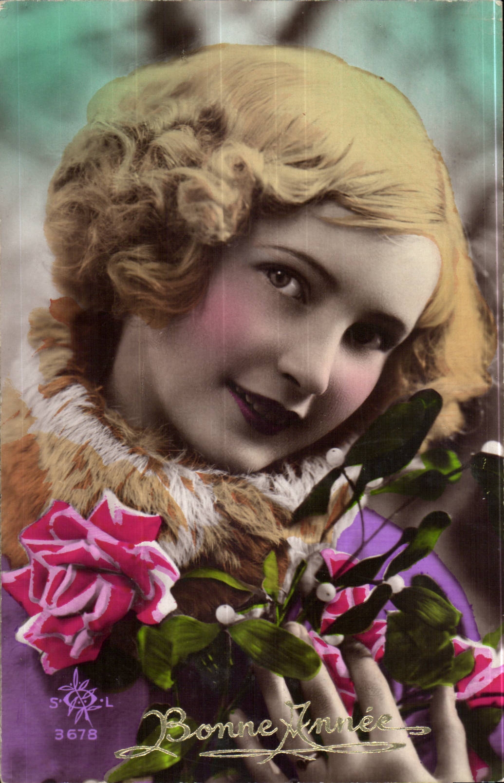 CPA Fantaisie Femme Bonne annee