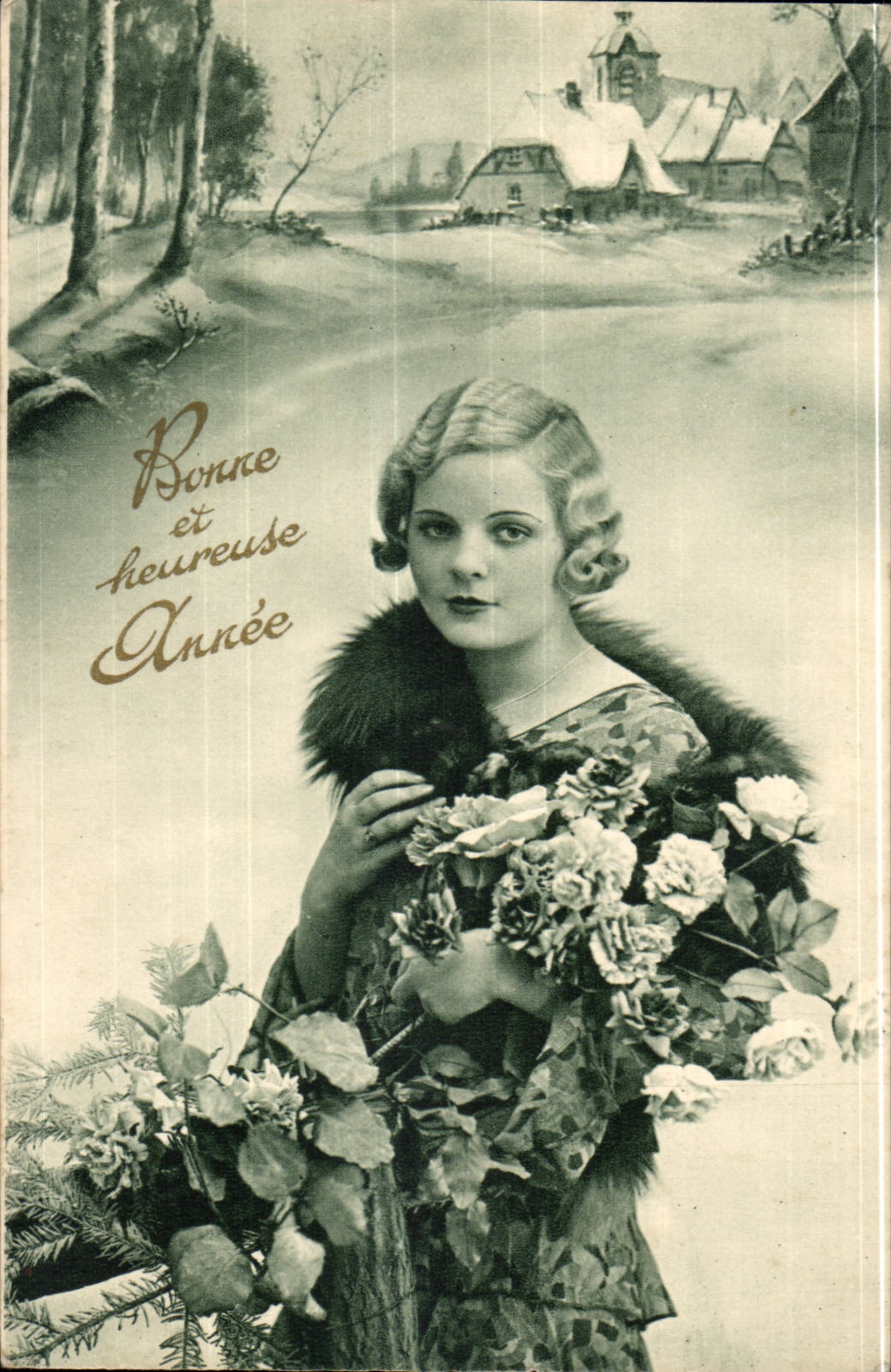 CPA Fantaisie Femme Bonne annee