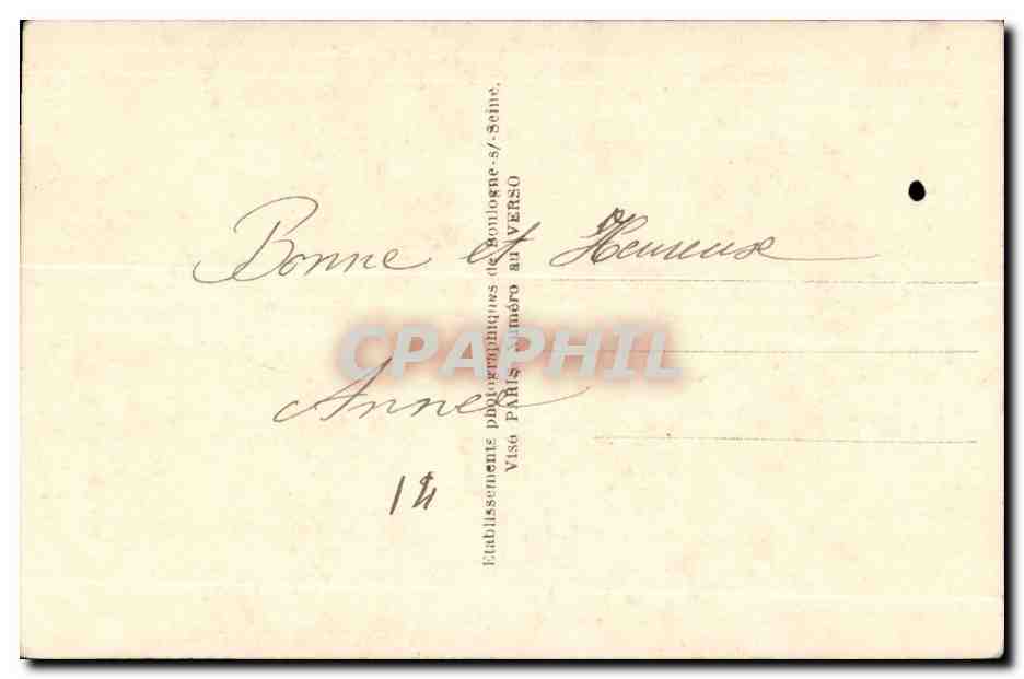 CPA Fantaisie Femme Bonne annee (militaria militaire) — Verso