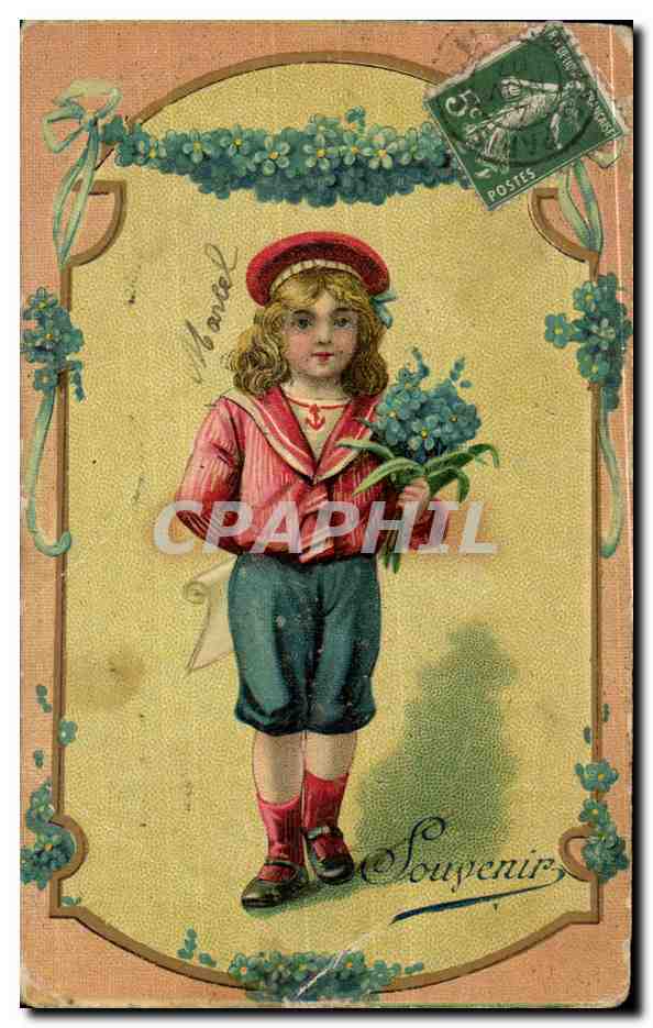 CPA Fantaisie Enfant Souvenir
