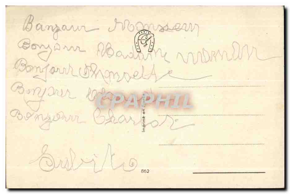 CPA Fantaisie Enfant et chien (dog) — Rückseite