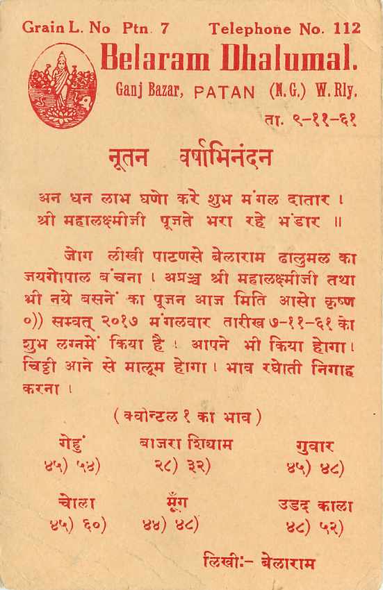 Inde India Entier Postal Stationary Tigre — Verso