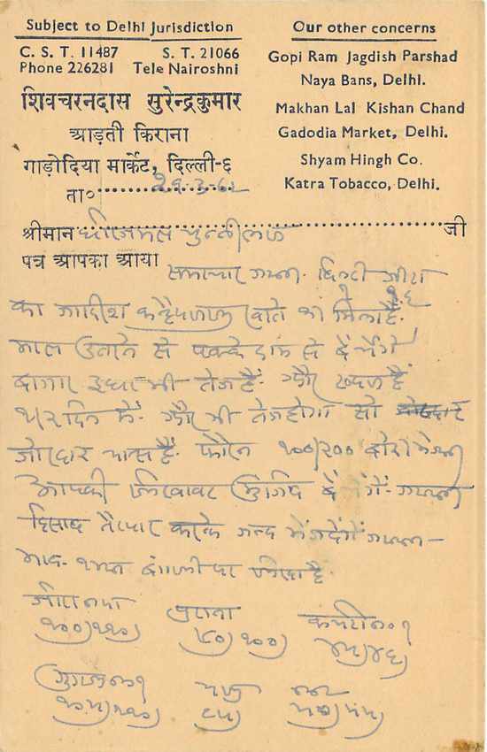 Inde India Entier Postal Stationary Tigre — Verso
