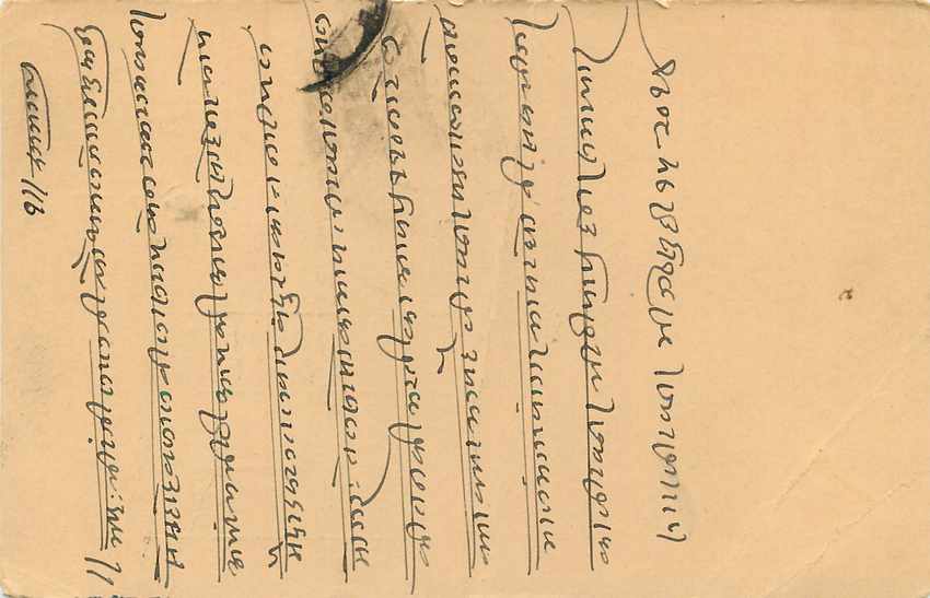 Inde India Entier Postal Stationary Tigre — Verso