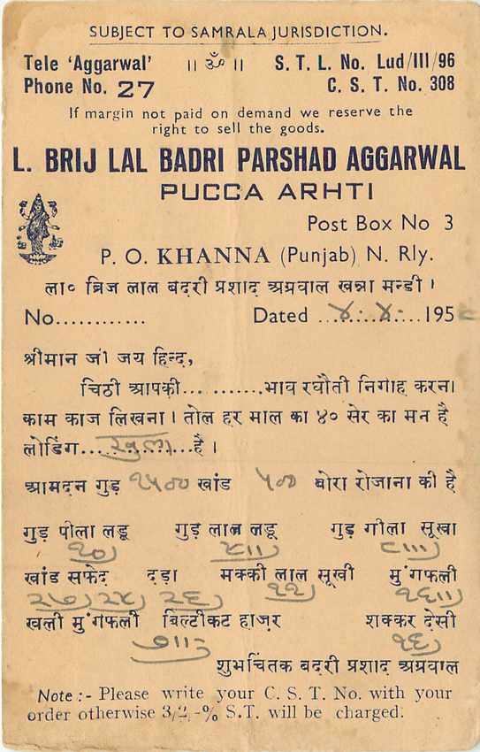 Inde India Entier Postal Stationary Tigre — Verso