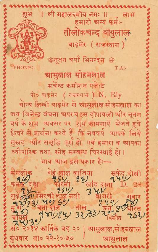 Inde India Entier Postal Stationary Tigre — Verso
