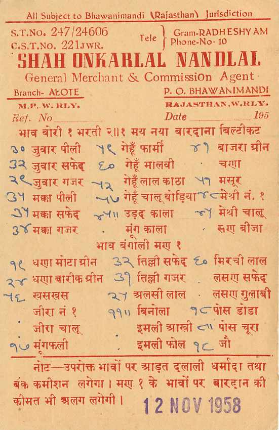 Inde India Entier Postal Stationary Tigre — Verso