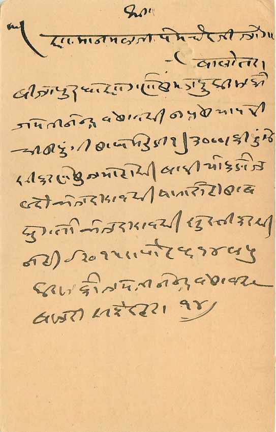 Inde India Entier Postal Stationary Tigre — Verso