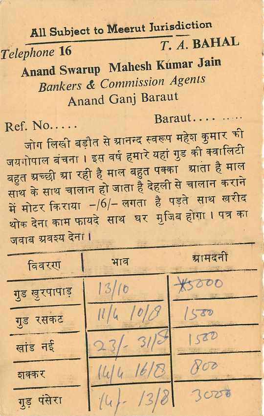 Inde India Entier Postal Stationary Tigre — Verso