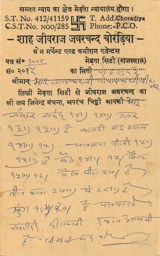 Inde India Entier Postal Stationary Tigre — Verso