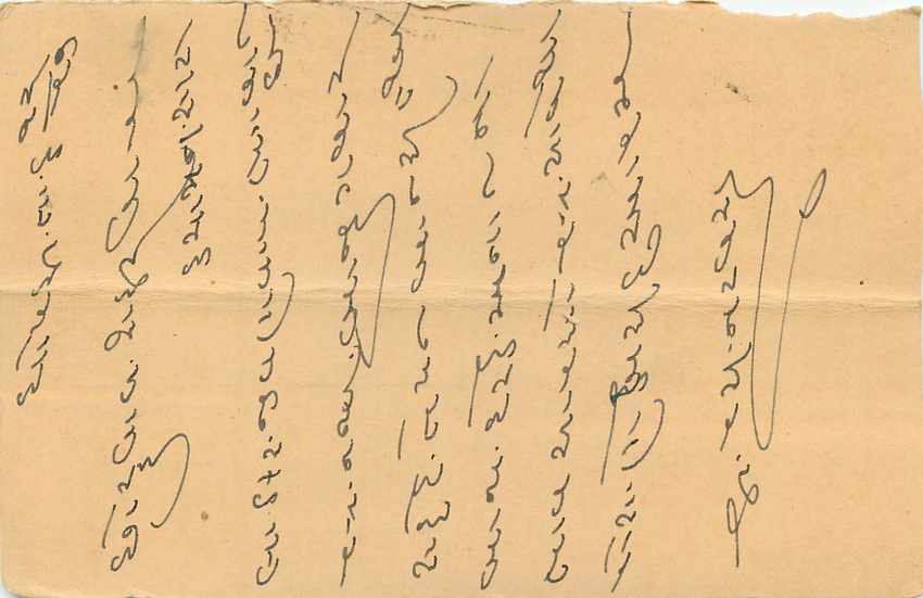 Inde India Entier Postal Stationary Tigre — Verso