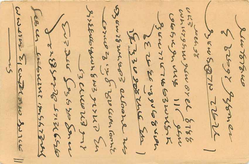 Inde India Entier Postal Stationary Tigre — Verso