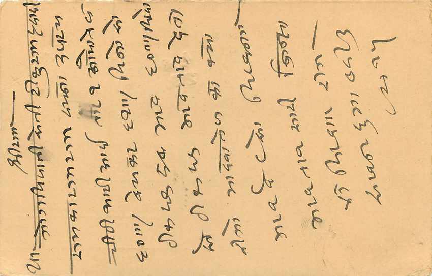 Inde India Entier Postal Stationary Tigre — Verso
