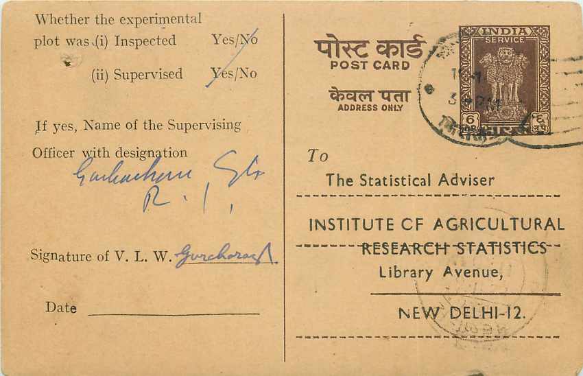 Inde India Entier Postal Stationary Tigre