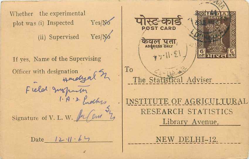 Inde India Entier Postal Stationary Tigre