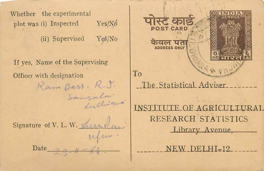 Inde India Entier Postal Stationary Tigre